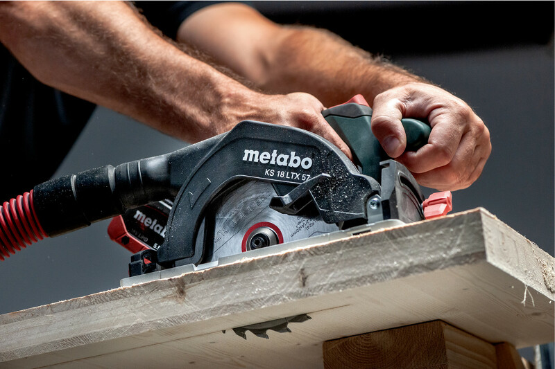 Metabo KS 18 LTX 57 SET 18V Li-Ion Accu Cirkelzaag In MetaBOX Met Geleiderail FS 160 - 57mm - Detailed view of the product