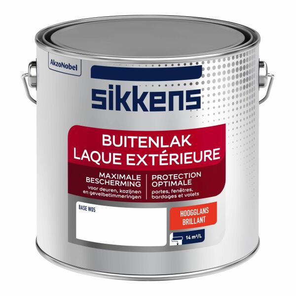 sikkens buitenlak hoogglans lichte kleur 2.5 ltr