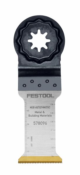 Festool 578096 Hardmetalen Invalzaagblad MSB 60/32/HM/OSC - 32 Mm