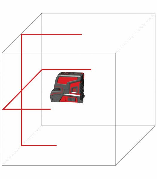 Levelfix CL202R Zelfnivellerende Kruislijnlaser In Tas - Rood - 40m - Detailed view of the product