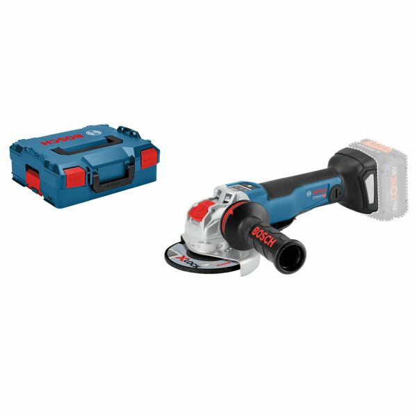 Bosch GWX 18 V-10 PSC 18V Li-Ion Accu X-LOCK Haakse Slijper Body In L-Boxx - 125mm - Variabel - Koolborstelloos - Simply Connected EAN: 3165140962483