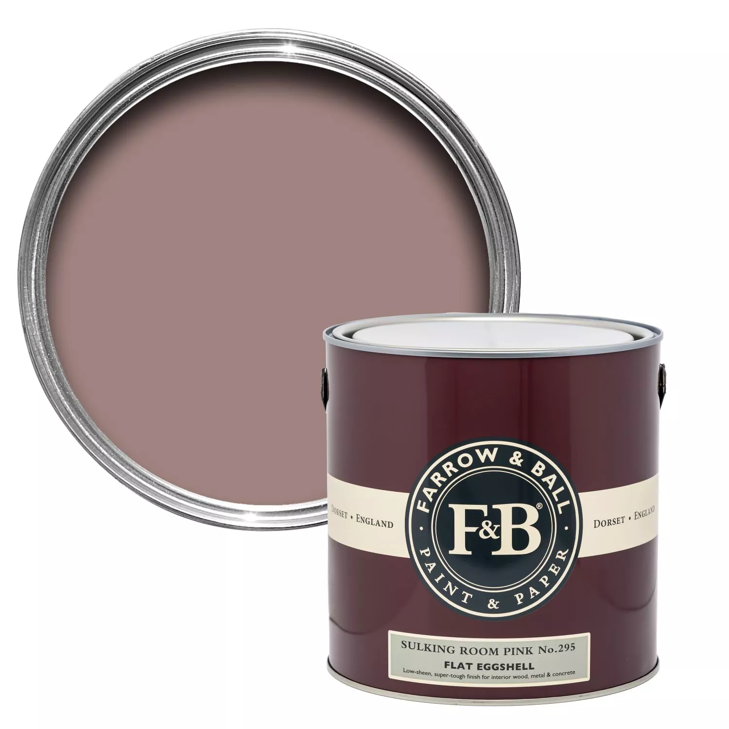 Farrow&Ball Flat Eggshell Sulking Room Pink No.295 - 750ml