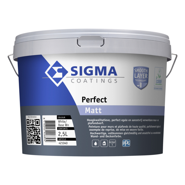 sigma perfect matt lichte kleur 2.5 ltr