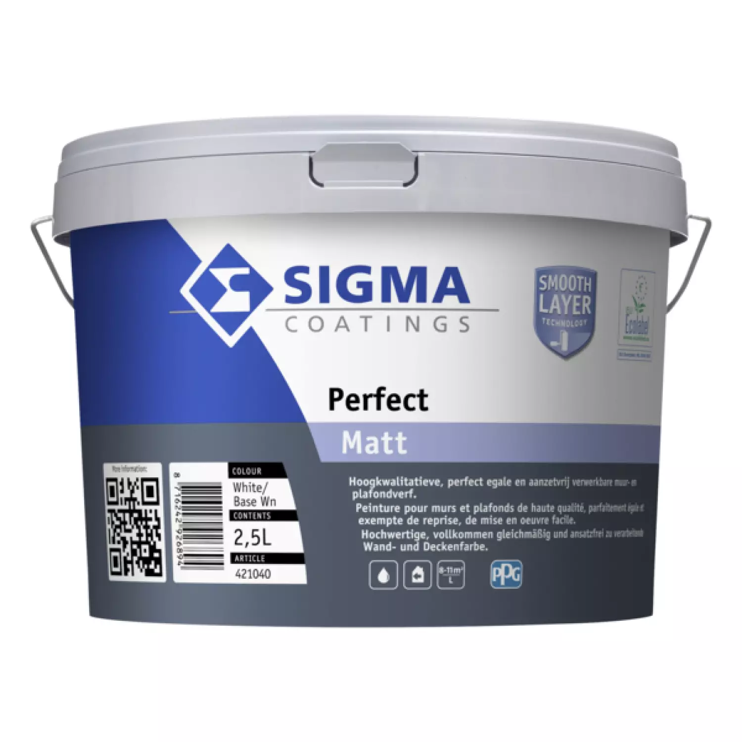 Sigma Perfect Matt - Op Kleur Gemengd - 2,5L - Muurverf