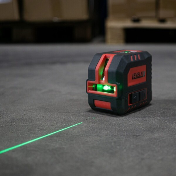 Levelfix CL120G Kruislijnlaser Set Incl. Statief In Tas - Groen - 40m - 2 Lijnen - IP54 - Detailed view of the product
