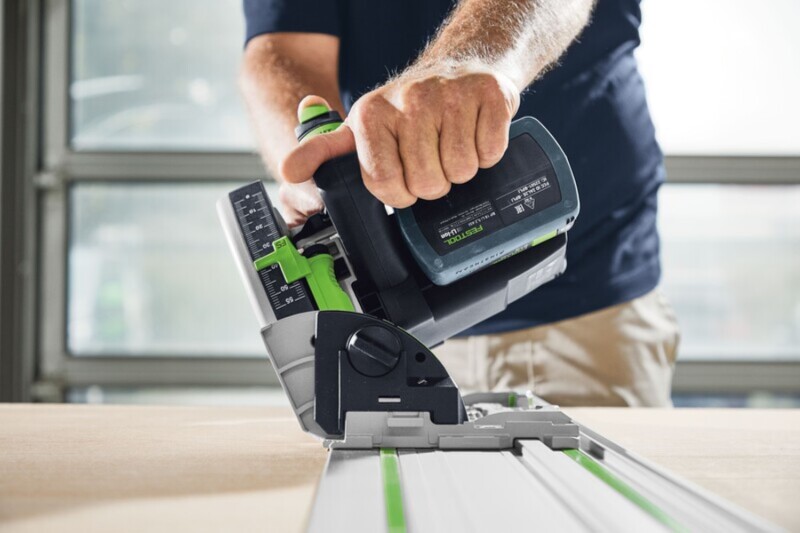 Festool TSC 55 KEBI-Plus/XL 100Y Limited Edition 18V Li-Ion Accu Invalzaag Set (2x 5,0Ah) In Systainer - 160mm - Detailed view of the product