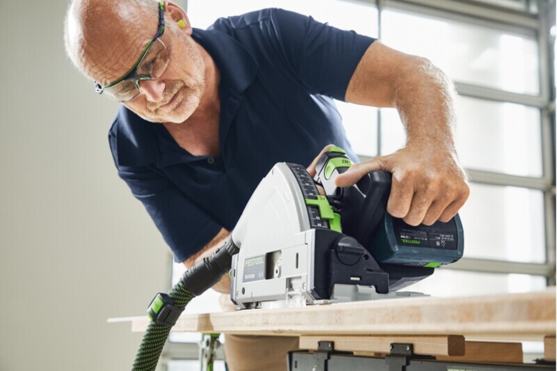 Festool TSC 55 KEBI-Plus/XL 100Y Limited Edition 18V Li-Ion Accu Invalzaag Set (2x 5,0Ah) In Systainer - 160mm - Detailed view of the product