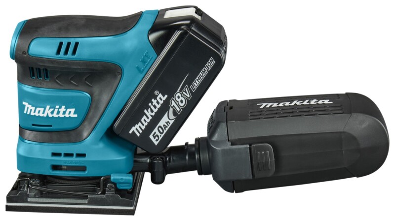 Makita DBO481RTJ LXT 18V Li-ion Accu Vlakschuurmachine Set (2x 5,0Ah) In Mbox - 114x140mm - Detailed view of the product