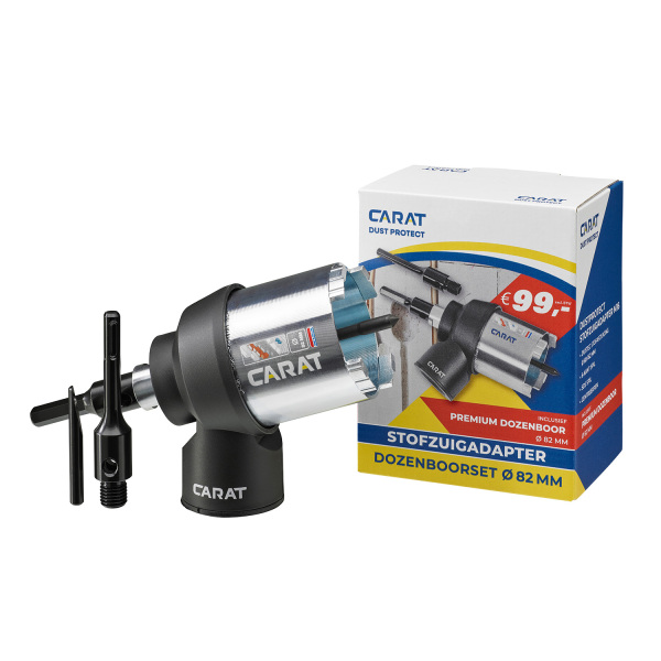 Carat DPB0390A25 Dustprotect Stofzuigadapter M16 - Incl. Dozenboor 82 X 60mm En Accessoires - Detailed view of the product