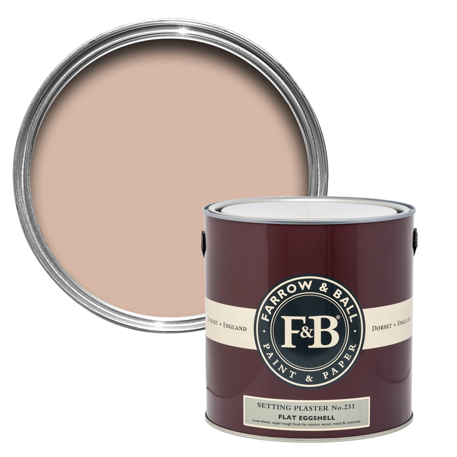 Farrow&Ball Flat Eggshell Setting Plaster No.231 - 2,5L