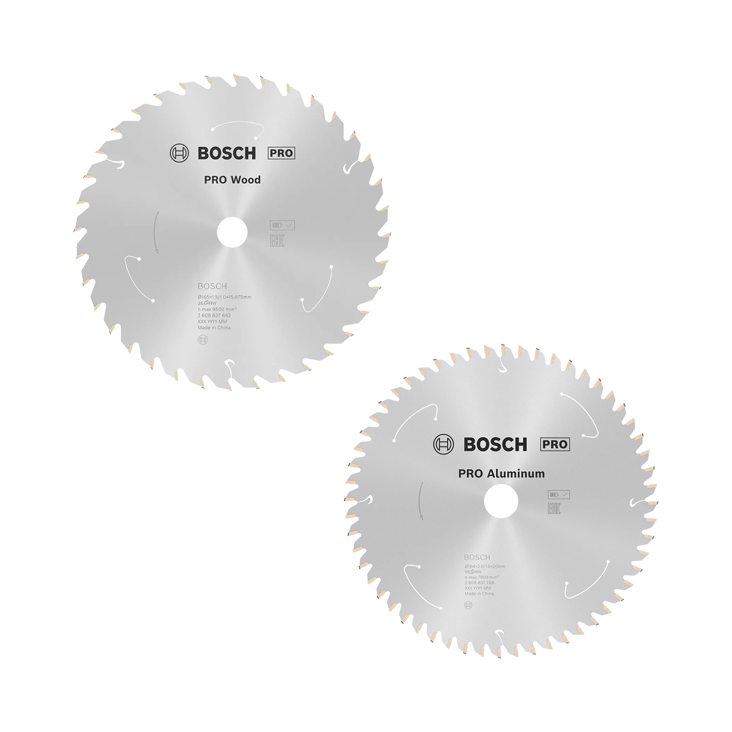 Bosch 2608644733 Pro Cirkelzaagbladen Set - 165mm - Hout&Aluminium