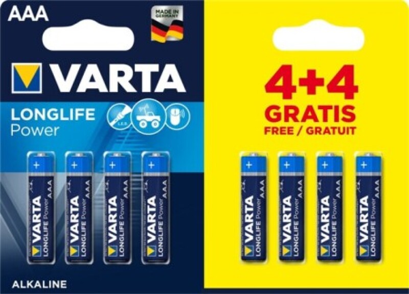 Varta LR03 (AAA) Longlife Power AAA Blister (8 St) - Default image for the product