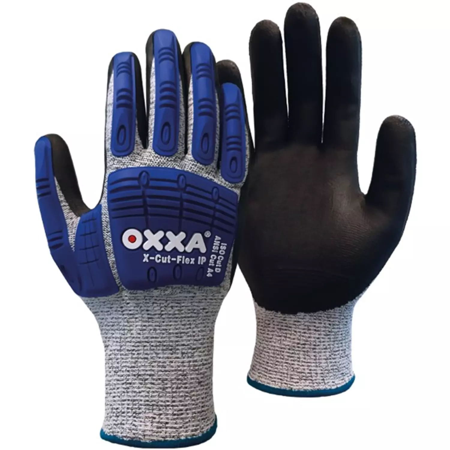 Oxxa 51-705 X-Cut-Flex IP Werkhandschoenen - Zwart/Grijs - 8/M