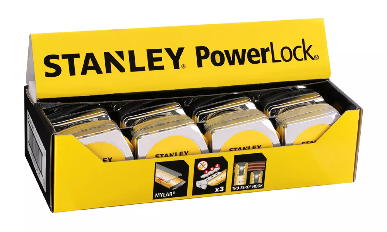 Stanley 1-33-442 Powerlock Classic ABS Rolmaat - 10m X 25mm thumbnail 2