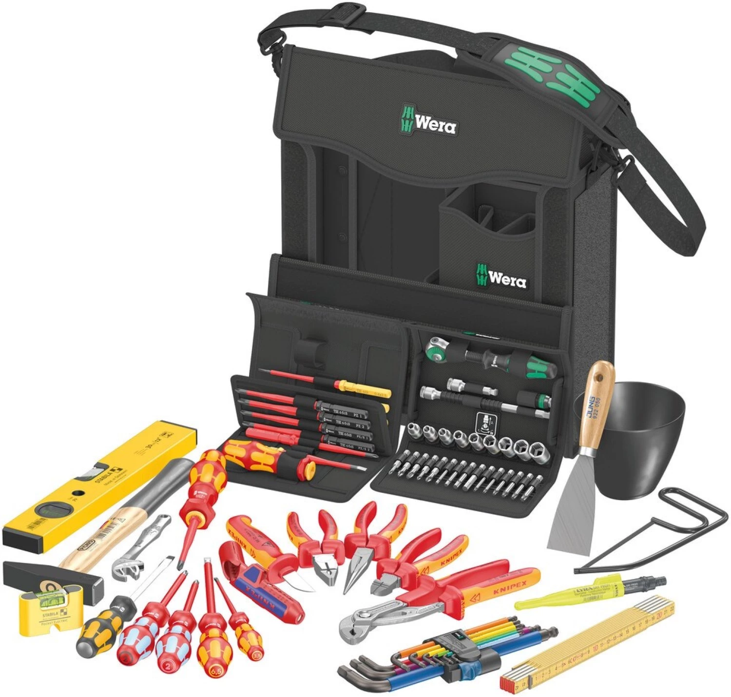 Wera 05134025001 2go E 1 Gereedschapset Voor Elektrotechnici In 2go Gereedschapstas - 73-delig