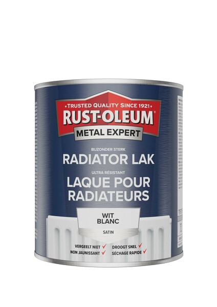 rust-oleum metal expert radiator lak satin wit 0.4 ltr spuitbus