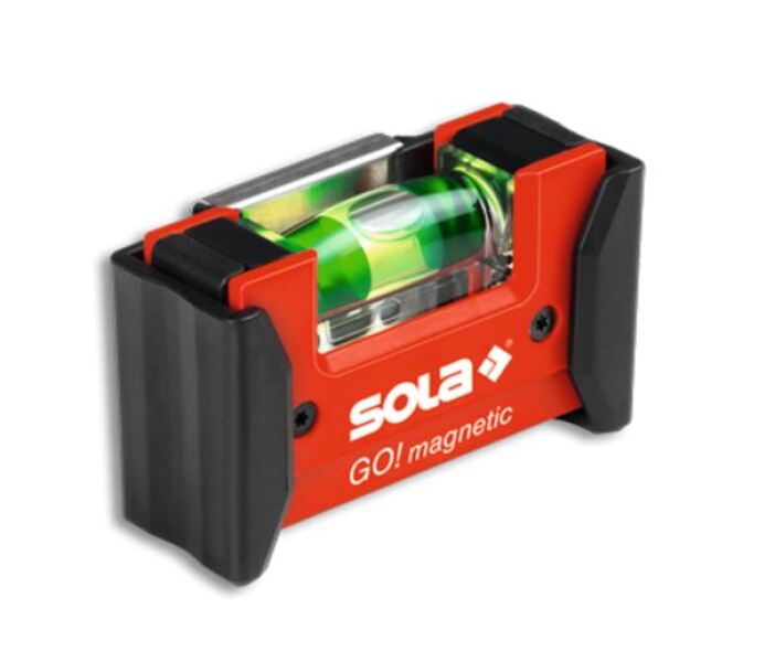 Sola GO! Clip Magnetic Waterpas Combo Set + R 100 Architecten Waterpas + Popular PP 5m Rolmaat - Detailed view of the product