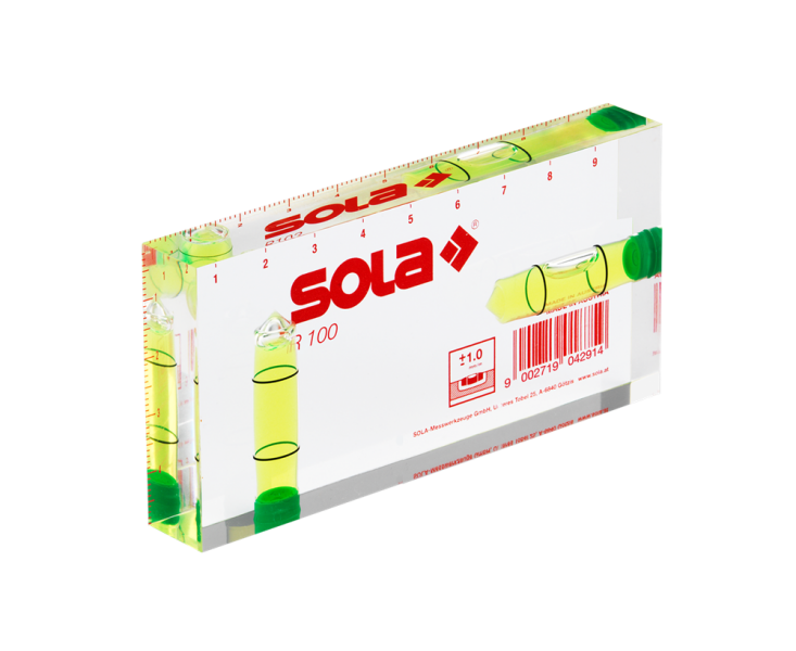 Sola GO! Clip Magnetic Waterpas Combo Set + R 100 Architecten Waterpas + Popular PP 5m Rolmaat - Detailed view of the product