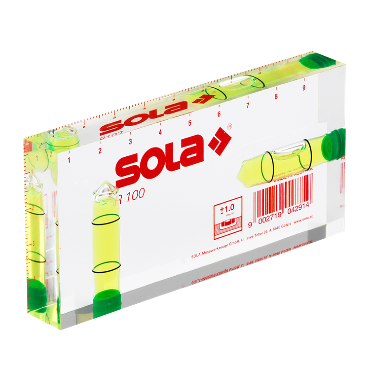 Sola GO! Clip Magnetic Waterpas Combo Set + R 100 Architecten Waterpas + Popular PP 5m Rolmaat thumbnail 4