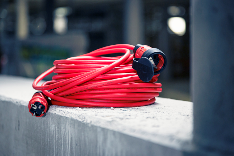Brennenstuhl Professional VQ 2100 Verlengsnoer H07BQ-F 3G1,5 - IP44 - 25m - Rood - Detailed view of the product