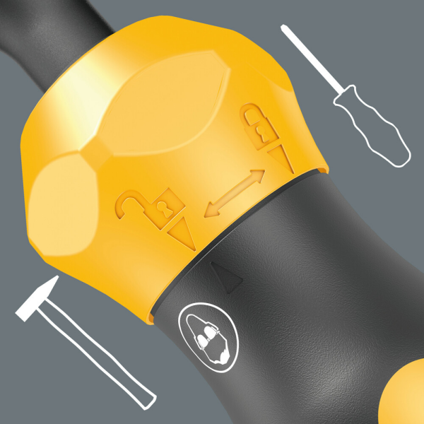 Wera 05018110001 Kraftform Kompakt 900 Set 1 Bitschroevendraaier - 1/4" - Detailed view of the product