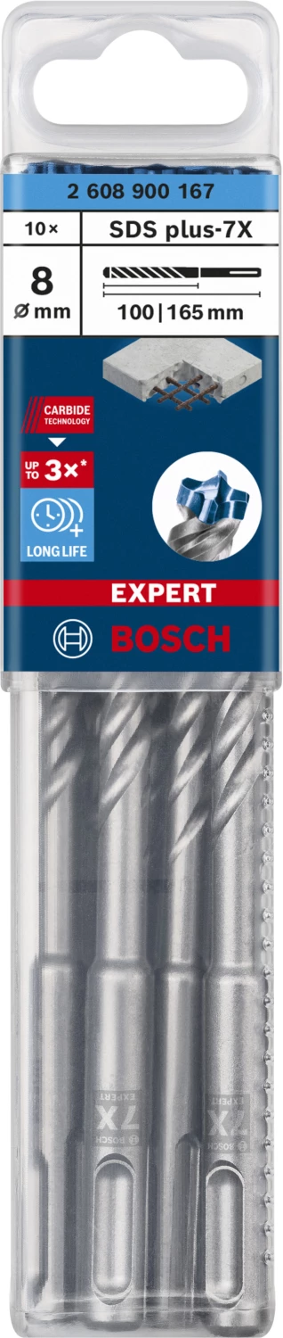 Bosch 2608900167 EXPERT Hamerboor SDS Plus-7X 10st 8x100x165mm thumbnail 2