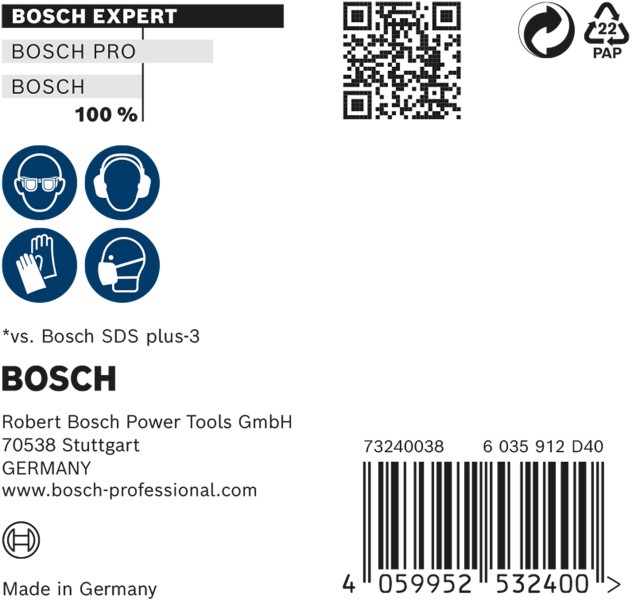 Bosch 2608900167 EXPERT Hamerboor SDS Plus-7X 10st 8x100x165mm - Detailed view of the product