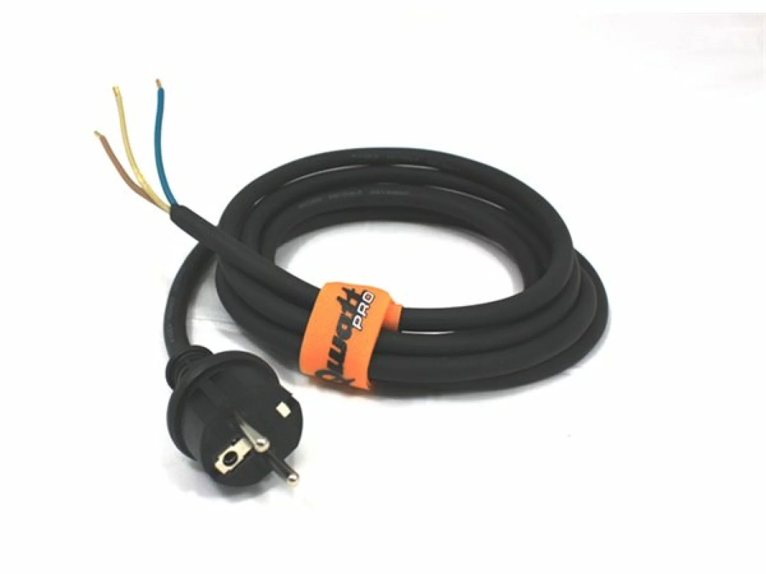 QwattPro 2511125 Aansluitkabel - 3G2,5 H07RN-F - Zwart - IP44 - 3m