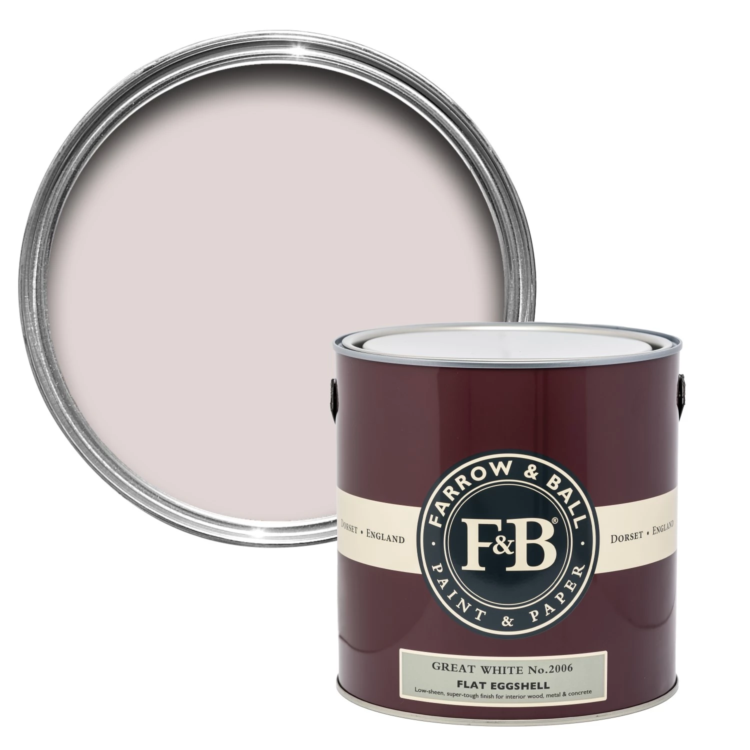 Farrow&Ball Flat Eggshell Great White No.2006 - 2,5L