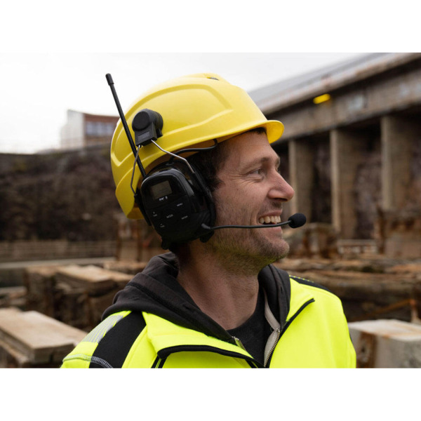 Wolf Helmbevestiging Headset Pro Bluetooth Gehoorbescherming Met Radio (DAB+ En FM) - Detailed view of the product