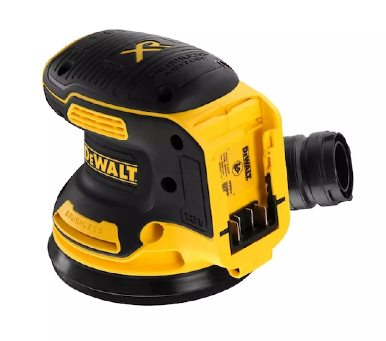 DeWALT DCW210NT 54V Li-ion XR FlexVolt Accu Excentrische Schuurmachine Body - 125mm - Koolborstelloos thumbnail 3
