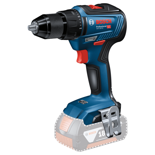 Bosch GSR 18V-55 18V Li-Ion Accu Schroefboormachine Set (2x4.0Ah) In L-Boxx - Detailed view of the product