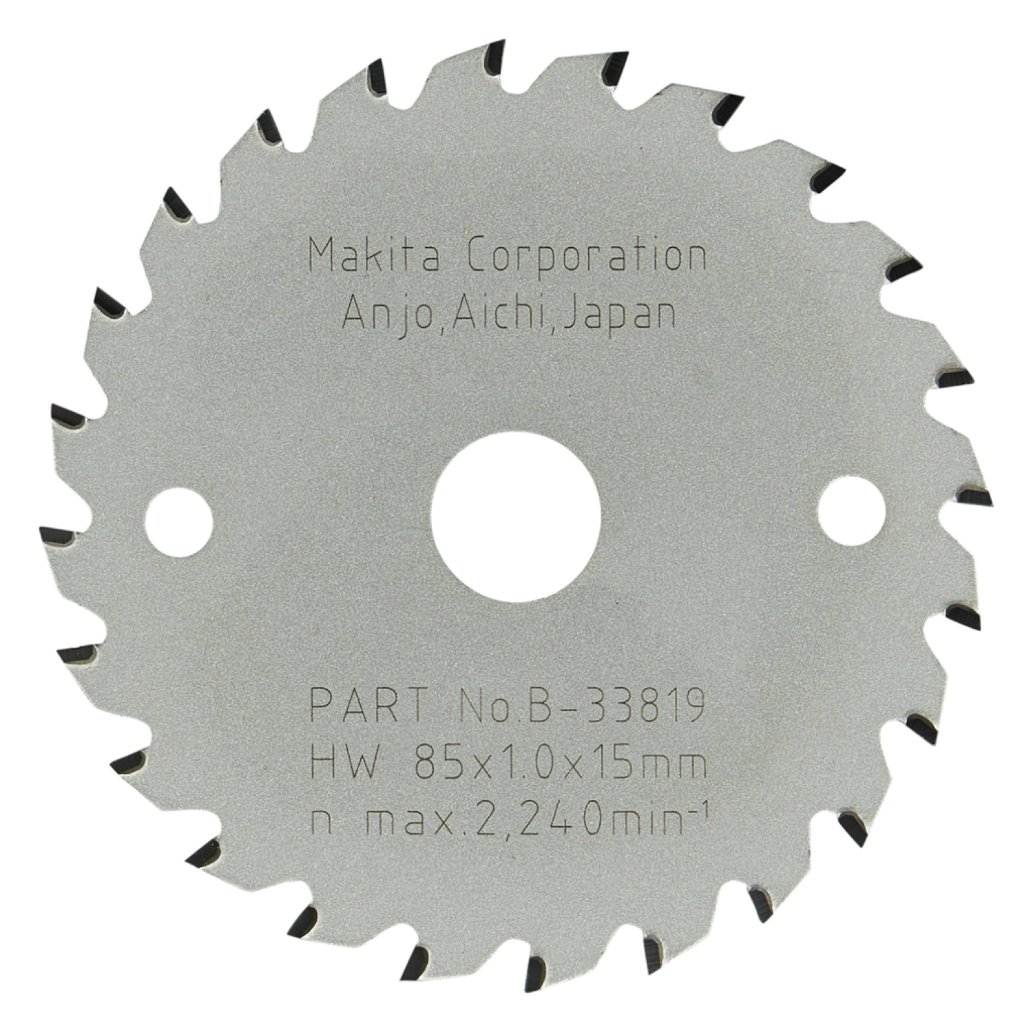 Makita B-33819 Cirkelzaagblad Laminaat - 85 X 15 X 24T - Laminaat thumbnail 3