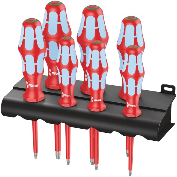 Wera 05022767001 7-delige 3167 I/7 TORX® VDE Schroevendraaierset RVS In Rack - Default image for the product