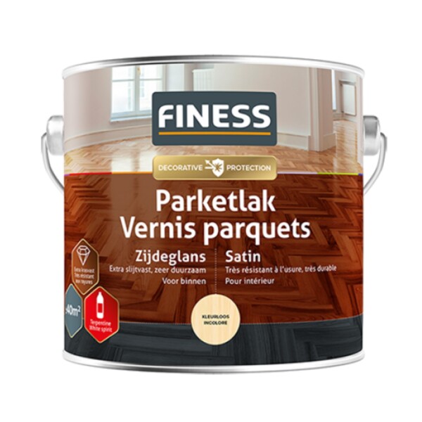 Finess Parketlak Glans Kleurloos 250ML