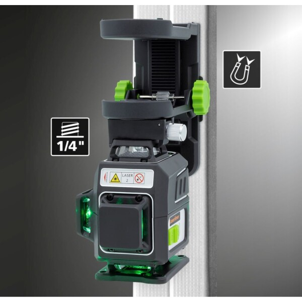 Laserliner PocketPlane-Laser 4G Kruislijnlaser In Koffer - 4 Lijnen - Groen - 30m - Detailed view of the product