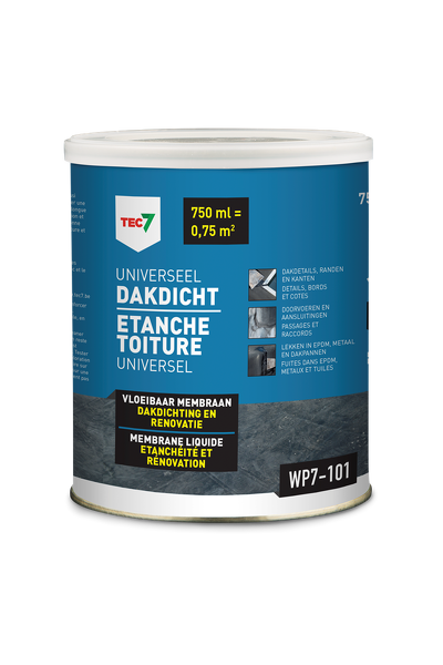 WP7-101 Universeel Dakdicht blik 750ml - 602460000