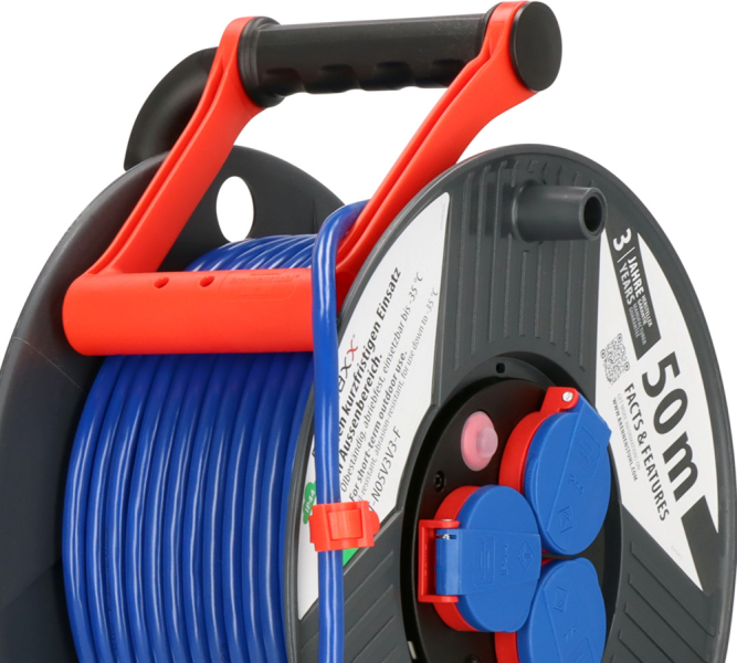 Brennenstuhl 1209830 Garant IP 44 Kabelhaspel - AT-N05V3V3-F 3G1,5 - 50m - Detailed view of the product
