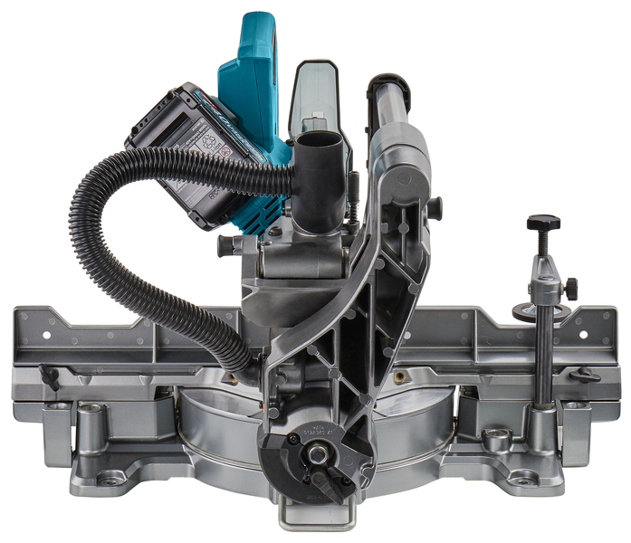Makita LS002GD202 40V Max Li-Ion Accu Radiaal Afkortzaag Set (2x 2,5Ah) Incl. AWS Zender - 216mm - Detailed view of the product