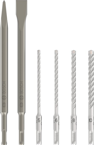 Bosch 2607017585 PRO 6-delige SDS Plus-4C Beitel- En Borenset
