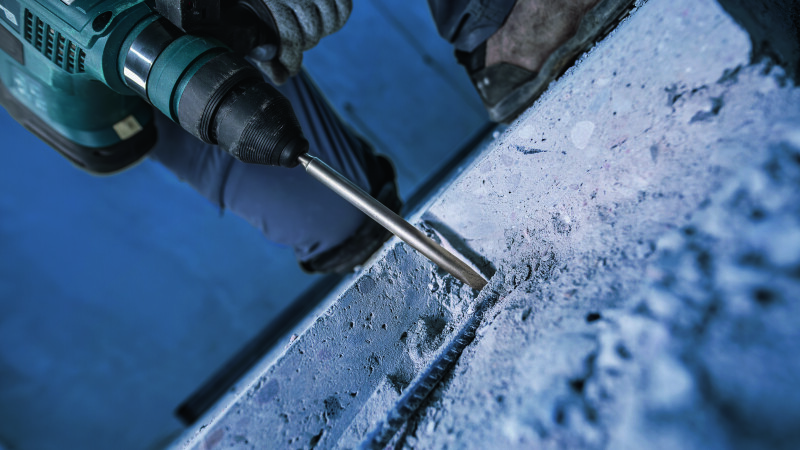 Bosch 2607017585 PRO 6-delige SDS Plus-4C Beitel- En Borenset - Detailed view of the product