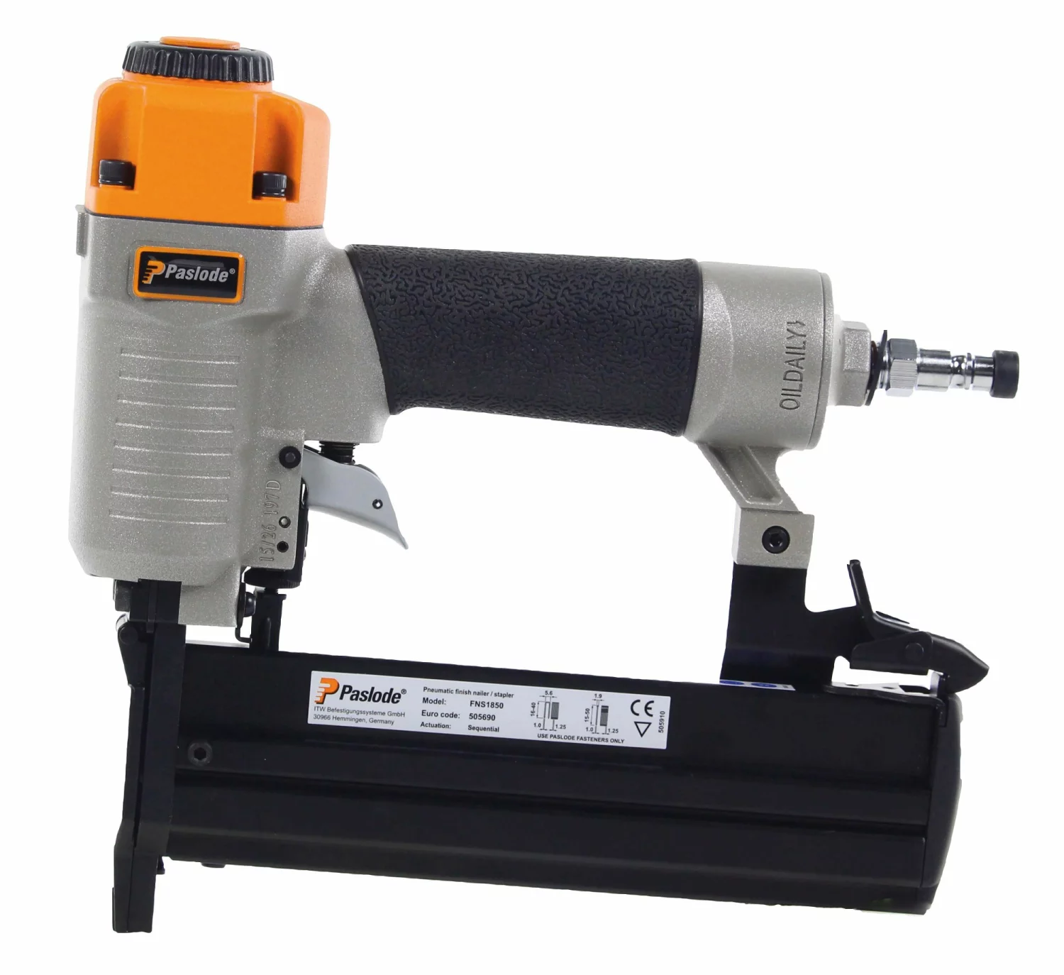 Paslode FNS 1850 Pneumatische Afwerk- En Nietapparaat - 15-50mm