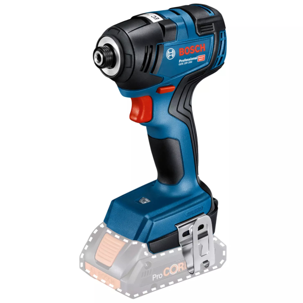 Bosch GDR 18V-200 + GSR 18V-55 Li-ion Accu Combiset (2x 4.0Ah Accu) In L-Case - Detailed view of the product
