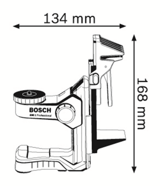 Bosch BM 1 PLUS Wandhouder Voor Laser Met Klemsysteem - Detailed view of the product