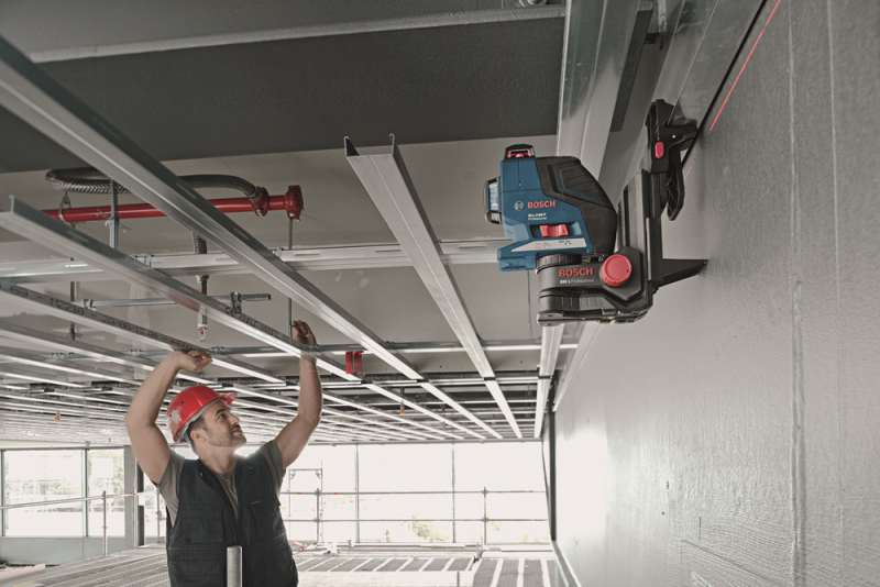 Bosch BM 1 PLUS Wandhouder Voor Laser Met Klemsysteem - Detailed view of the product