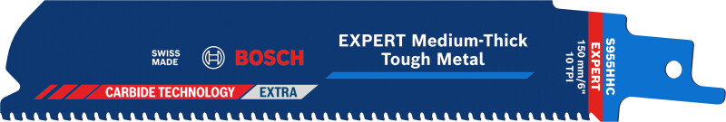 Bosch EXPERT S955HHC Medium-Thick Tough Reciprozaagblad - 100mm - Metaal afbeelding