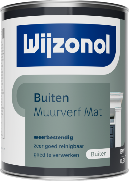 Wijzonol Muurverf Voor Buiten Mat - 1L