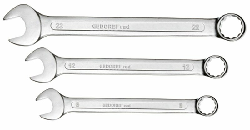 Gedore RED R09105017 17-delige Ring-/steeksleutelset - 6-22mm