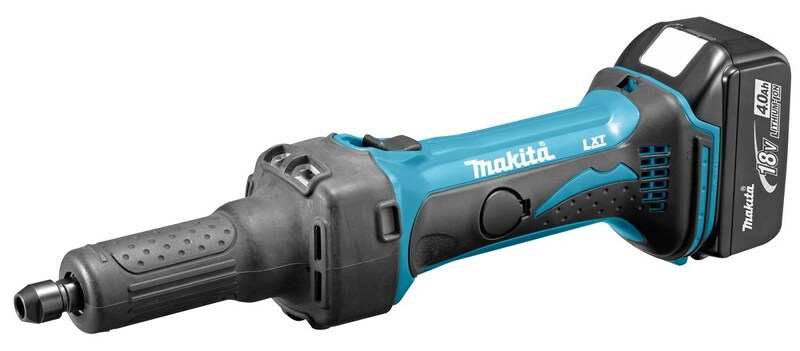 Makita DGD800RMJ 18V Li-Ion Accu Rechte Slijper Set (2x 4.0Ah Accu) In Mbox - 6mm EAN: 88381674225