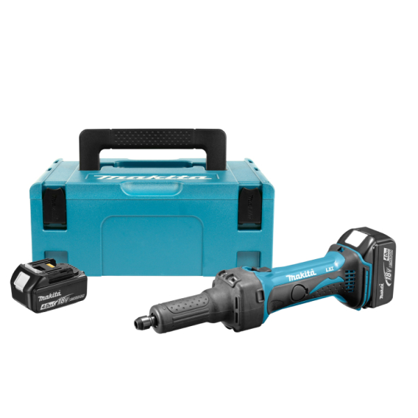 Makita DGD800RMJ 18V Li-Ion Accu Rechte Slijper Set (2x 4.0Ah Accu) In Mbox - 6mm afbeelding